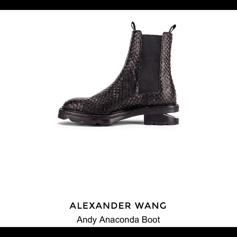 NEW Alexander Wang Andy Anaconda Snake Boots